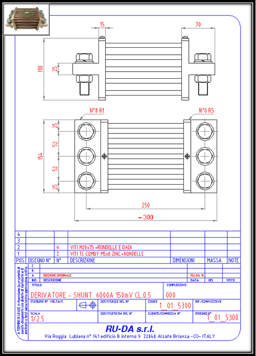 Résistance de shunt 6000A 150mV- Dérivateur de courant 6000A 150mV - Shunt de mesure 6000A 150mV RU-DA SHUNTITALY DIN43703 Shunt 6000A 150mV Nebenwiderstand 6000A 150mV Nebenwiderstande 6000A 150mV Dérivateur 6000A 150mV Derivatore di corrente 6000A 150mV Derivador (shunt) de corriente continua 6000 A 150 mV RU-DA SHUNT ITALY DIN 43703 Résistance de shunt 6000A 150mV