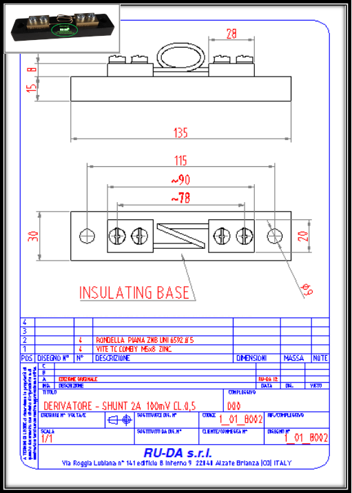 Derivatore di corrente 2A 100mV - Shunt 2A 100mV RU-DA SHUNT ITALIA Shunt 2A 100mV Nebenwiderstand 2A 100mV Nebenwiderstande 2A 100mV Dérivateur 2A 100mV Derivatore di corrente 2A 100mV Derivador (shunt) de corriente continua 2 A 100 mV Derivador amperímetro 2A 100mV Shunt2A 100mV Current Shunt Resistors 2A 100mV Résistance de shunt 2A 100mV RU-DA SHUNT ITALIA DIN 43703 SHUNT ITALY